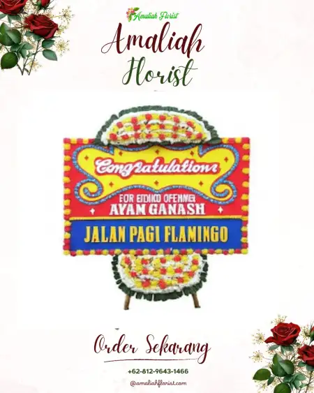 Sewa Papan Bunga Jati Mekar
